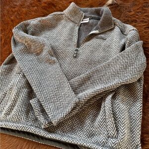 Women’s Grey Herringbone Sweater